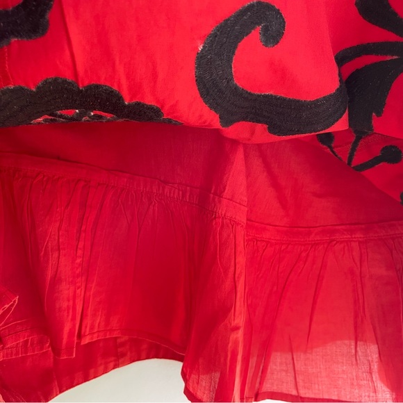 Anthropologie (Lithe) size 2 a-line skirt embroidered - Picture 3 of 4